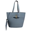 Chloé Aby Medium Tote Bag in Light Blue Leather