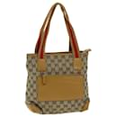 GUCCI GG Canvas Sherry Line Tote Bag Beige Rouge Marron 019 0402 auth 75588 - Gucci