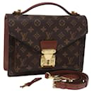 Louis Vuitton Monogram Monceau 28 Hand Bag 2way M51185 LV Auth 75522