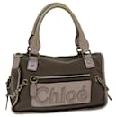 Chloe Harley Hand Bag Canvas Brown Auth hk1307 - Chloé