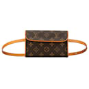 Pochette monogramma marrone Louis Vuitton fiorentina