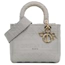 Dior Gris Moyen Cannage Lady D-Lite