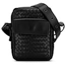 Sac à bandoulière Intrecciato noir Bottega Veneta