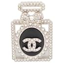 NEW CHANEL BROOCH PINS PERFUME BOTTLE LOGO CC STRASS NEW METAL BROOCH - Chanel