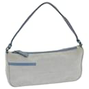 PRADA Pochette pour Accessoires Toile Bleu Clair Auth 75801 - Prada