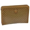 CELINE Macadam Canvas Clutch Bag Beige Auth 70658 - Céline