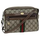 GUCCI Web Sherry Line GG Supreme Sac à bandoulière Beige Rouge 72 001 3654 auth 75457 - Gucci