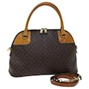 CELINE Bolso de mano de lona Macadam PVC 2forma Brown Auth 75326 - Céline