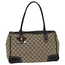 GUCCI GG Canvas Princess Web Sherry Line Tote Bag Beige Red 177052 Auth yb572 - Gucci