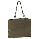 Prada Tote Bag Nylon Brown Auth bs14542