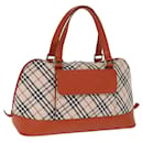 BURBERRY Nova Check Bolso de mano Lona Beige Auth bs14736 - Burberry