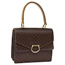 CELINE Macadam Canvas Handtasche PVC Braun Auth 75225 - Céline