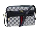 GUCCI Bolso de hombro GG Supreme Sherry Line PVC Azul marino Rojo 56 02 004 Autenticación6288 - Gucci