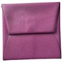 Porte monnaie Bastia Hermès mauve violet