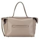 Bolso de mano Celine de cuero liso, pequeño, color taupe claro 176203 en muy buen estado - Céline