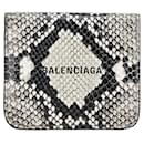 Balenciaga Leather Bifold Compact Wallet Leather Short Wallet 594216 in good condition