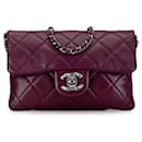 Bolso de hombro Chanel Coco Mark Mini Matelassé de cuero en excelente estado