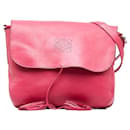 Loewe Anagram Tassel Crossbody Bag  Leather Shoulder Bag in Good condition