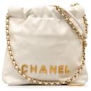 Borsa a spalla con cordino in pelle Chanel Coco Mark 22 Mini in ottime condizioni