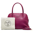 Hermes Bolide 27 Handbag Swift Purple in Great Condition - Hermès