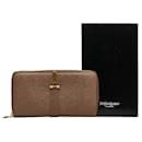 Yves Saint Laurent Leather Zip Around Wallet Leather Long Wallet 513092 in good condition