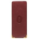 Cartier Must Leather Glasses Case Wine Red in Very Good Condition