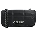 Sac à bandoulière en chaîne Celine Matelasse matelassé noir - Céline