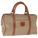 CELINE Macadam Canvas Boston Bag Beige Auth 76020 - Céline