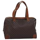 CELINE Macadam Canvas Hand Bag PVC Brown Auth 76019 - Céline