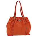PRADA Tote Bag Nylon Orange Auth 75692 - Prada