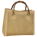 GUCCI Sac à main Bamboo Cuir Daim Beige 002 1186 0260 Ep d'authentification4206 - Gucci