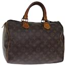 Louis Vuitton Monogram Speedy 30 Bolso de mano M41526 LV Auth 76521