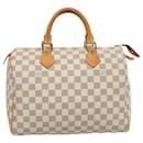 Louis Vuitton Damier Azur Speedy 30 Bolsa de mão N41533 Autenticação de LV 75484