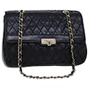 BALLY Chain Shoulder Bag Leder Schwarz Auth yb565 - Bally