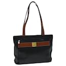 CELINE Tote Bag Leather Black Auth 76016 - Céline