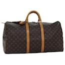 Louis Vuitton Monogram Keepall 55 Boston Bag M41424 LV Auth 75301