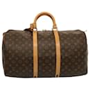 Louis Vuitton Monograma Keepall 50 Boston Bag M41426 Autenticação de LV 75203