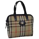 Burberrys Nova Check Hand Bag Canvas Beige Auth bs14802 - Autre Marque