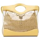 Yellow Chanel PVC 31 Shopping Tote Satchel