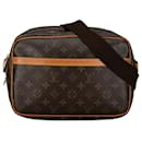 Borsa a tracolla Louis Vuitton Monogram Reporter PM marrone