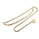 Cintura a maglie a catena con medaglione CC Chanel in oro