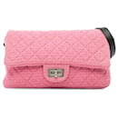 Sac à bandoulière Mademoiselle Lock en tweed rose Chanel