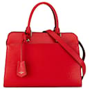 Red Louis Vuitton Epi Vaneau MM Satchel