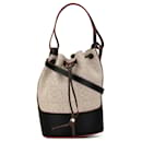 Gray LOEWE Medium Anagram Canvas Balloon Bucket Bag - Loewe