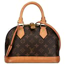 Brown Louis Vuitton Monogram Alma BB Satchel