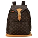 Mochila marrón Louis Vuitton con monograma Montsouris GM