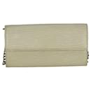 LOUIS VUITTON White Epi Leather Long Wallet Clutch - Louis Vuitton