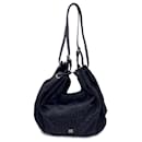 Black Logo Canvas Tote Hobo Slouchy Shoulder Bag - Givenchy