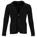 Prada Collared Knitted Cardigan in Black Wool