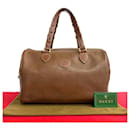 Gucci Leather Boston Bag  Leather Handbag in Good condition
